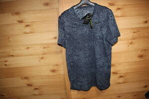 未使用ナイキNIKE メンズM 迷彩紺系 半袖Tシャツ DRI-FIT スーパーセット ヴェント CJ4636