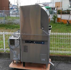 即決 2015年製 ホシザキ 食器洗浄機 JWE-450RB-R ガスブースター付 WB-11KH-JW 100V+都市ガス 小型ドアタイプ