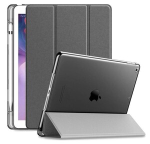 ipad7/8ケース ペンシル収納付き 3つ折り手帳型 10.2インチ 黒い