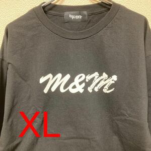 黒XL 即決 国内正規新品 M&M x MASSES T-SHIRTS L/S P-2 FL BLACK マシス エムアンドエム ロンT Tシャツ