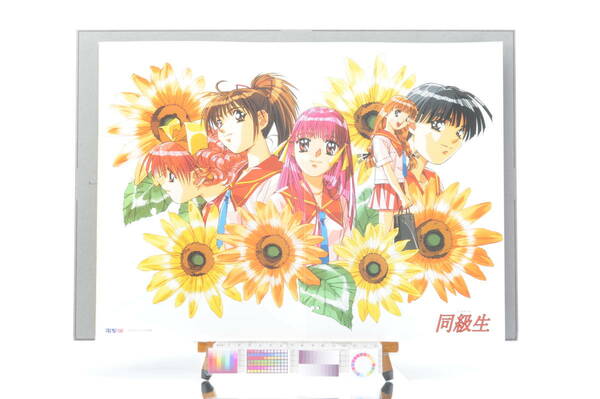 [Delivery Free]1990s Dengehi-Hime Game Girl A3 Pin-Up(Masaki Takei / Mayumi Watanabe) 電撃姫A3 竹井正樹/渡辺真由美[tag電撃姫]