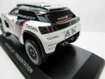 ★超稀少★PEUGEOT プジョー 純正　3008 DKR★ミニカー★モノトーン　レッドブル★Sparkmodel社製★白黒灰★新品・未使用品★１／４３★_画像8