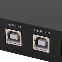 【4ポート バージョン】 USB 切換 スイッチ 高速 USB 2.0 ポート 対応 電源不要 ポチッと押すだけ簡単共有！_画像5