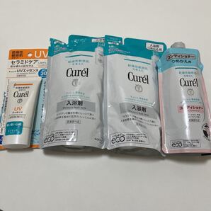 キュレル UVエッセンス 入浴剤つめかえ×2 コンディショナーつめかえ