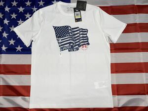 新品未使用タグ付き　made in USA UNDER ARMOUR proud to be heat gear コットンTシャツ Mサイズ　ホワイト