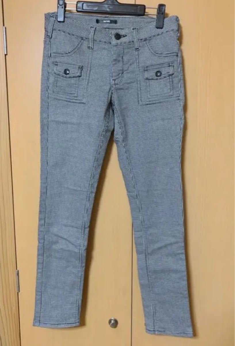 シルバー/レッド MLVINCE SLIM CARGO PANTS ブラック 36