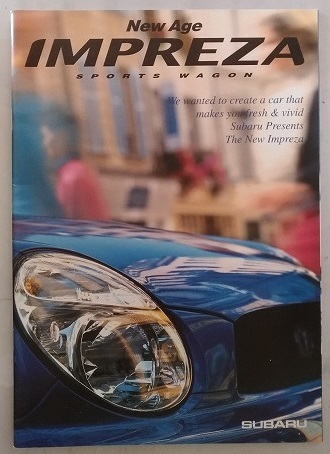 インプレッサ スポーツワゴン (GG2, GG3, GG9, GGA) 車体カタログ 2000.8 IMPREZA 古本・即決・送料無料 管理№3978P