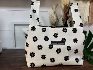 ハンドメイド☆エコバッグ☆コンビニ弁当他 女性 北欧 ランチバッグ