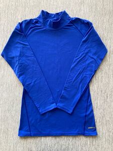 【美品】長袖シャツ スポーツインナー 青 メンズM