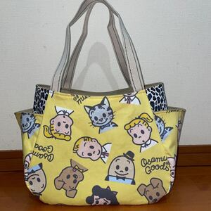 オサム柄ハンドメイドバッグ M号 値下げ相談お断りします。