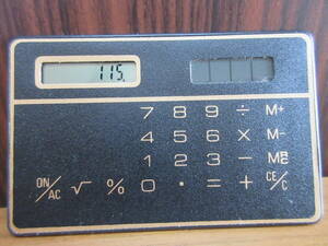 ソーラー電卓　　SHARP EL-８６８H　　カード式電卓　