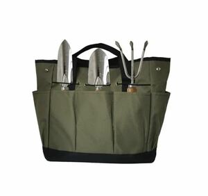 ガーデントートバッグツール収納ケース 工具袋 作業手袋工具差し入れ8つのポケット