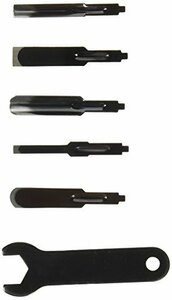 新品CGリョービ(RYOBI) 替刃セットDW-MX電動彫刻刀用 5本入 丸刃・平刃 (4mm 9mm)・角刃・平丸刃 6674
