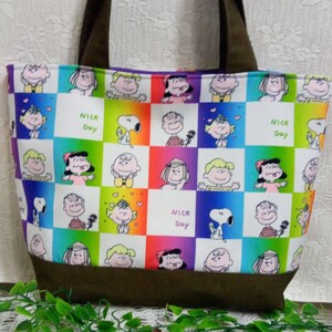 スヌーピーショルダートートバッグ☆ハンドメイド