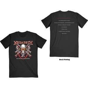 ロックTシャツ　バンドTシャツ　メガデス　Megadeth　ブラック　XL　KILLING IS MY BUSINESS