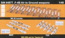 エデュアルド　EDSIN64877　1/48 F-4B ファントムⅡ 空対地武装パーツセット (タミヤ用)_画像2