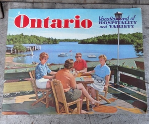 古パンフレット カナダ オンタリオ州 ONTARIO VACATIONLAND OF HOSPITALITY AND VARIETY 60年代