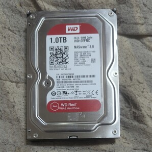 ほぼ未使用状態のWD RED SATA HDD3.5インチ1TB (AVコマンド対応タイプ、BDレコーダーHDD換装に最適)