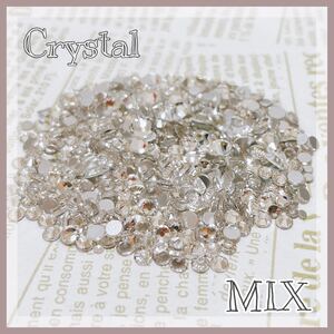 MIX ガラス製ラインストーン クリスタル