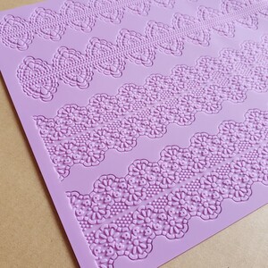 シュガークラフト シリコンマット レース ★ 型 ケーキ 装飾 シリコンモールド