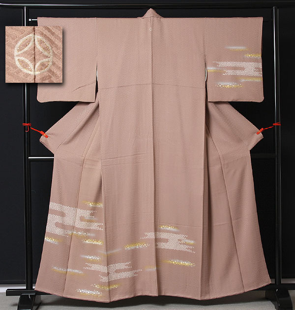 爆売り! 《刺繍•金彩》グレイッシュパープルに蛇籠模様訪問着(一つ紋付) - 着物 - alrc.asia 爆売り! 《刺繍•金彩》グレイッシュパープルに蛇籠模様訪問着(一つ紋付) - 着物 - alrc.asia