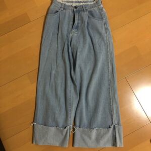 デニムワイドパンツ ワイドパンツ デニムパンツ