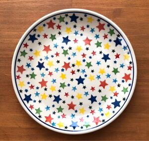 20cmプレート 皿 ポーランド陶器 ポーランド食器 ポーリッシュポタリー スター