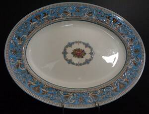WedgWood Florentine Turquoise Oval Plate 39cm