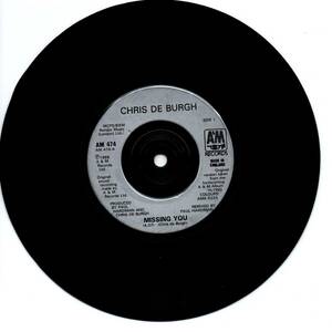 Chris De Burgh 「Missing You/ The Risen Lord」英国盤EPレコード