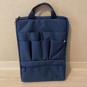 バッグインバッグ インナーバッグ型 縦型 ネイビー(エレコム BMA-BBIT13NV)