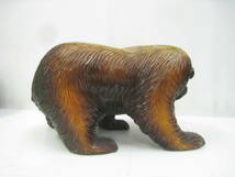木彫り 熊 くま クマ 木製 置物 置き物 オブジェ 約38cm_画像4