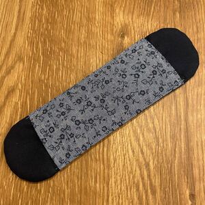 水筒肩紐カバー 花柄×ネイビー ハンドメイド
