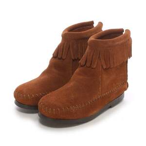 即決★サイズ18ｃｍ★キッズブーツ★ミネトンカ MINNETONKA BACK ZIPPER BOOT（Brown）