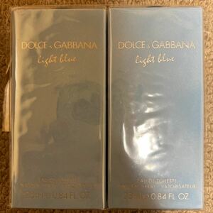 ドルチェ&ガッバーナ DOLCE&GABBANA D&G オードトワレ ライトブルー　25ml2個1セット　