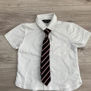コムサイズム ネクタイ付き　半袖シャツ　ポロシャツ　サイズ90 卒園式　入園式 フォーマル
