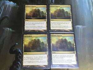 MTG 古代の聖塔/Ancient Ziggurat 日英英英 4枚セット