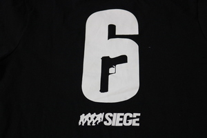 レインボーシックスシージ　黒　Ｔシャツ　メンズ　M　バックプリント　Rainbow Six Siege　新品 未使用　