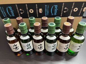 【ウィスキー】◆山崎6本 ◆白州6本 12本セット ミニボトル サントリー