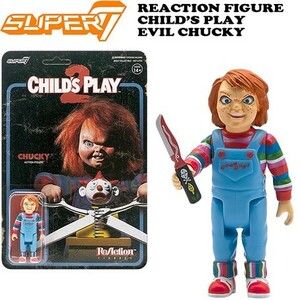 SUPER 7 REACTION FIGURE CHILD'S PLAY 【チャッキー】EVIL CHUCKY