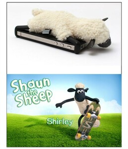 格安 ★ iPhone5/5s/SE1用 Sheepy ひつじ柄ケース　アイボリー 買得