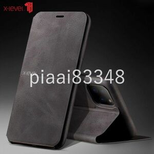CX037:X-レベルプレミアム革のためのiphone 11プロxs最大xr × 8 8 6s 7プラスフル保護商務カバーケース