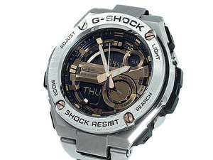 富士屋◆送料無料◆カシオ CASIO Gショック Gスチール GST-210D-9AJF デジアナ メンズ SS ソーラー電波 腕時計