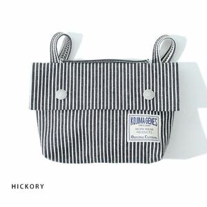 児島ジーンズ HICKORY/SIZE S RNB993S “DENIM POUCH S”