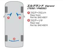 CUSCO クスコ パワーブレース フロアーフロント・フロント エルグランド ME51 2WD 2500cc 2004.12～2010.8 841-492-FF_画像2