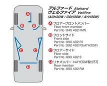 CUSCO クスコ パワーブレース フロアー・サイド アルファード/ヴェルファイア AGH30W/GGH30W 2WD 2500cc/3500cc 2015.1～ 990-492-S_画像2