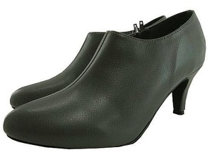 SG1000# новый товар женский обувь ботинки антибактериальный дезодорация reti Silhouette ботиночки каблук маленький . внутри сторона застежка-молния 24.0cm размер серый 