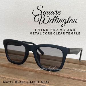  outlet wide frame we Lynn ton mat black frame light smoked sunglasses 