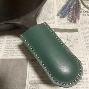 ハンドメイド 本革 スキレットハンドルカバー (メスティンハンドルカバー)