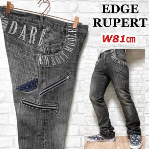 EDGE RUPERT エッジルパート ブラック デニムパンツ 9ポケット