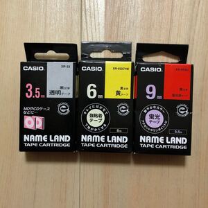 CASIO カシオネームランドテープ3本未使用